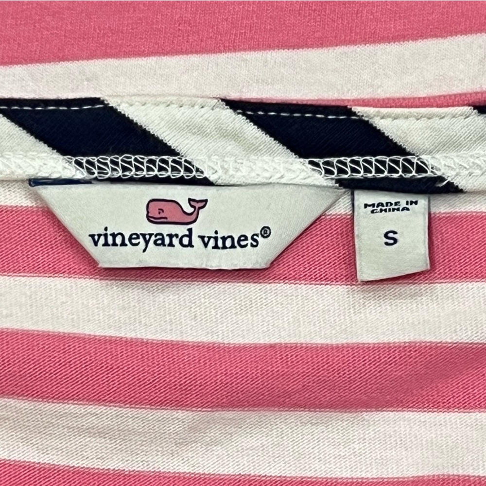Vineyard Vines Pink and Navy Striped Top - Picture 11 of 15